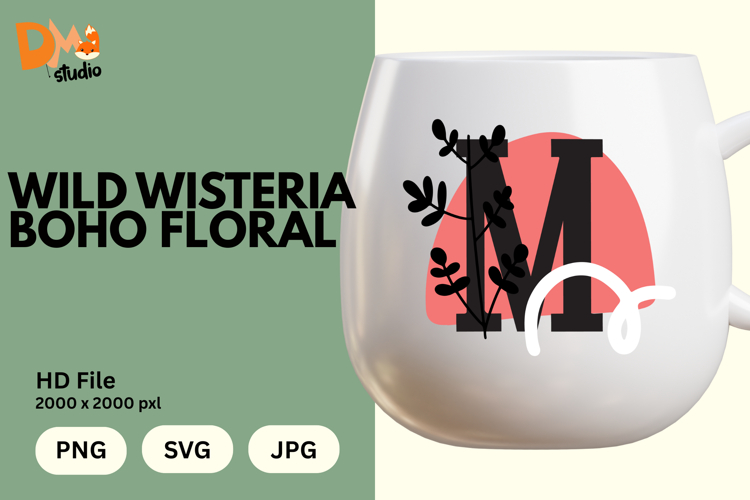 Floral Letter Svg