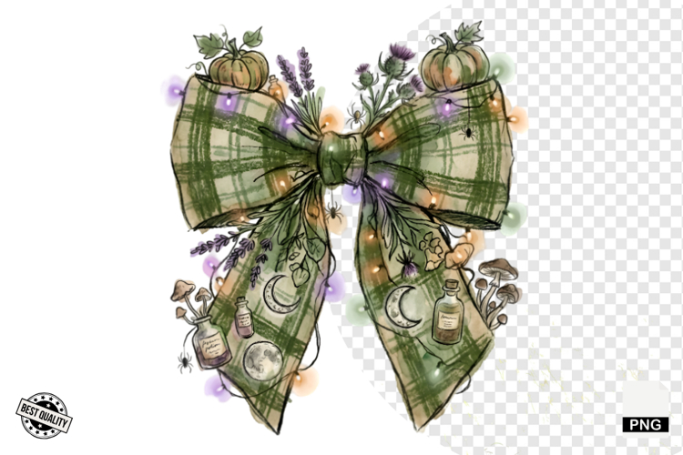 Halloween Bows & Lights Clipart