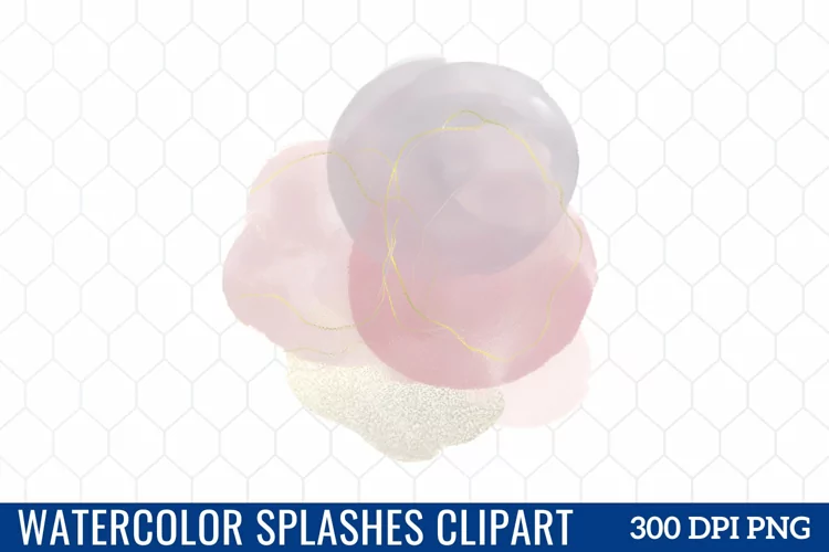Watercolor Splashes Clipart