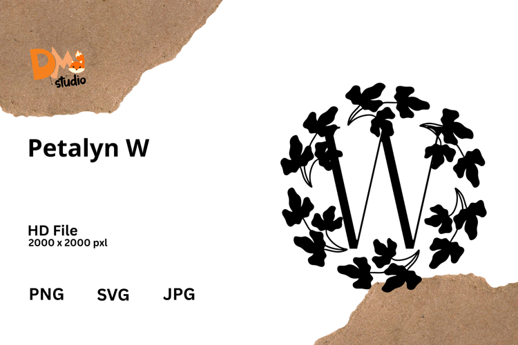 Floral Monogram Letter Svg Image 11