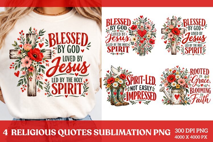 4 Inspirational Christian Quotes PNG example image 1