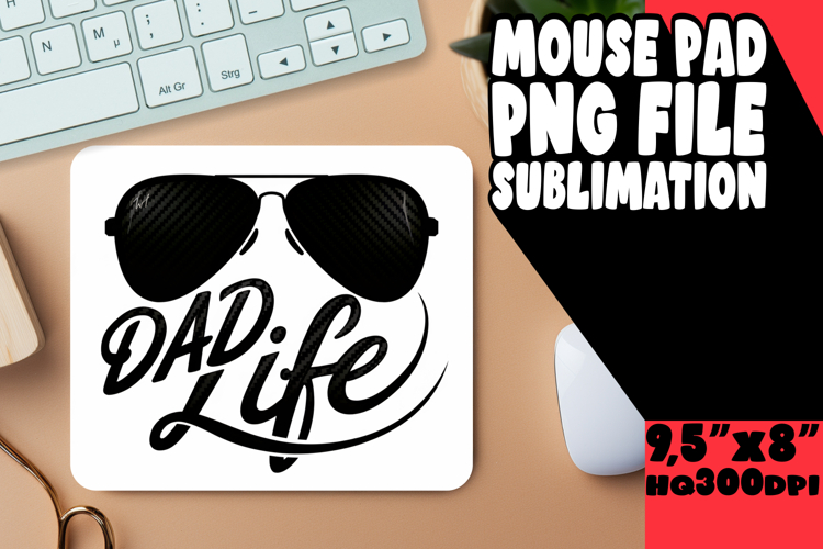 Cheerful Desk Mat Sublimation, Fathers Day