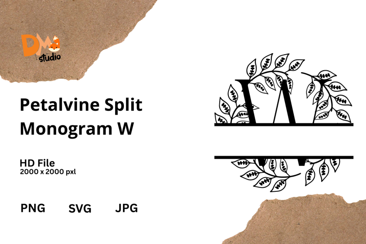 Floral Monogram Letter Svg Image 19