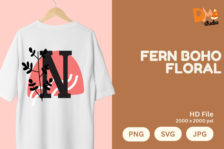 Boho Floral Svg Image 17