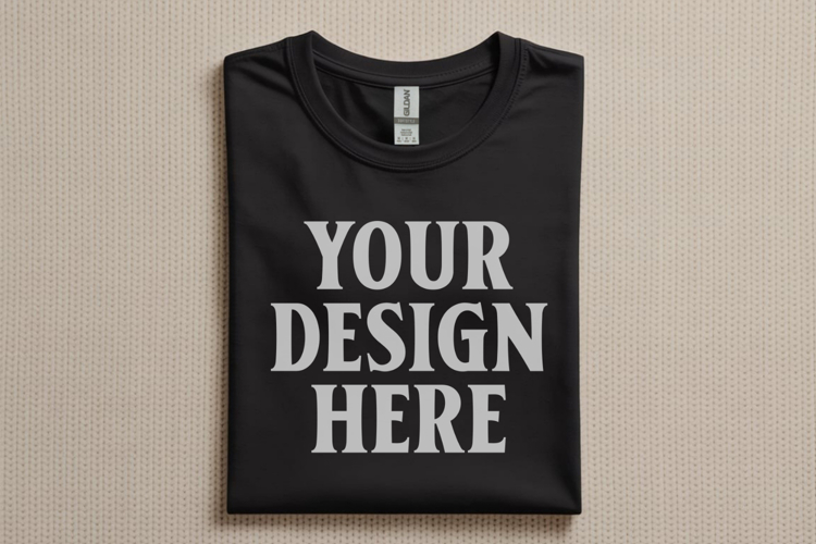 Black Tshirt Mockup Image 15