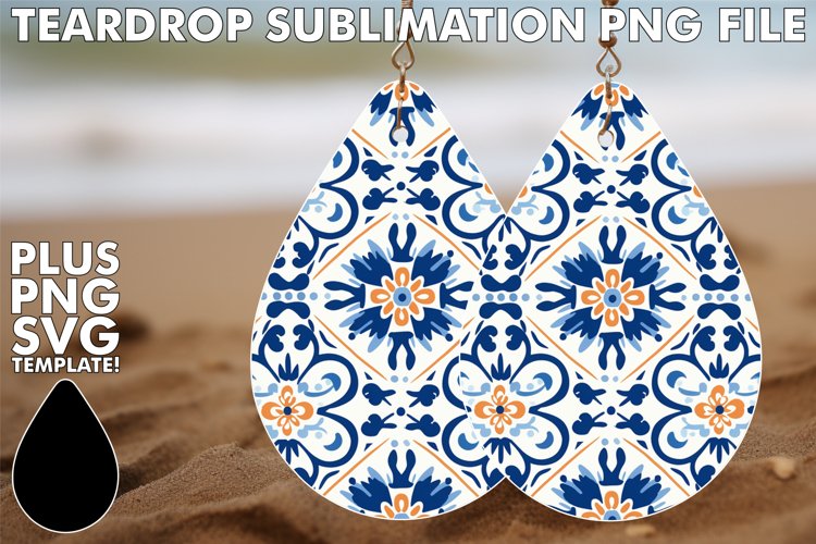 Folk Art in Every Detail: Tile Patterned Earrings example image 1