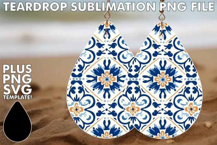 Folk Art in Every Detail: Tile Patterned Earrings