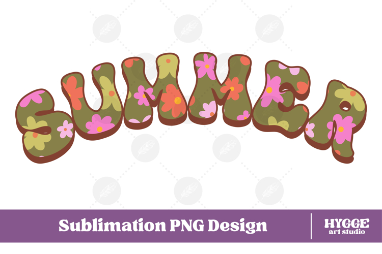 Floral Summer Png Retro Flowers Sublimation Daisy Daisies