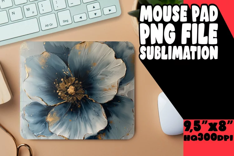 Spring Serenade: Sublimation Mouse Pad Designs Design PNG