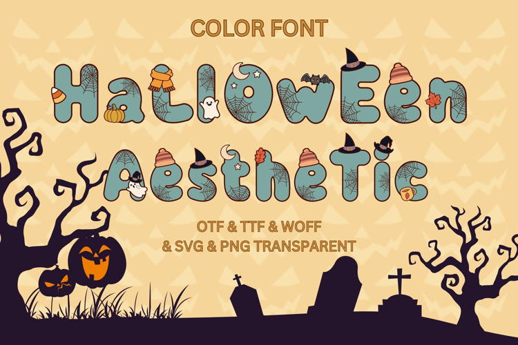 Halloween Aesthetic - Color Font