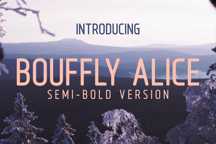 Bouffly Alice Semi-Bold Versionl Elegant font sans serif example image 1