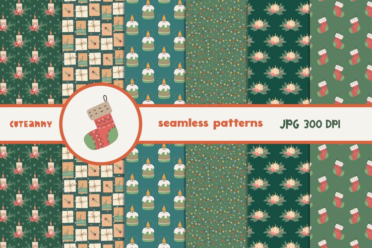 Christmas Seamless Pattern Image 21