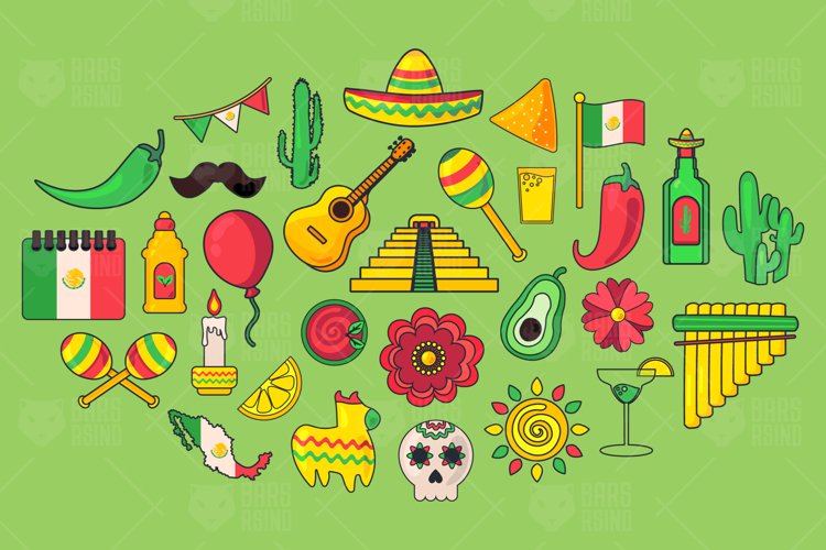 Cinco De Mayo Symbols example image 1