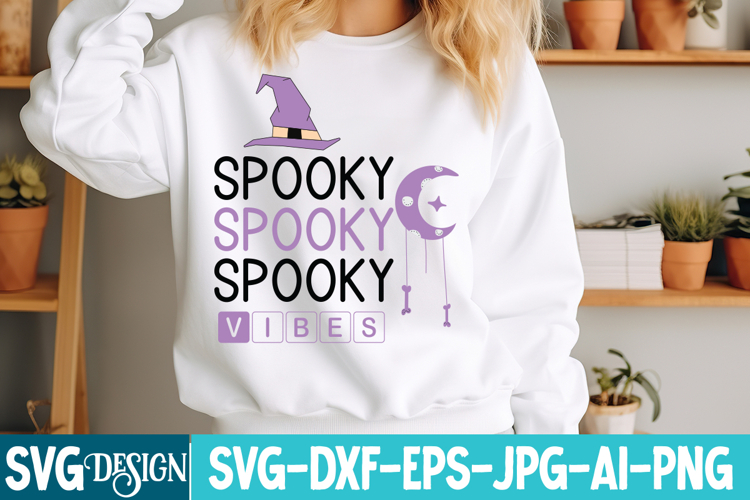Spooky Vibes SVG, Spooky Season, Halloween SVG