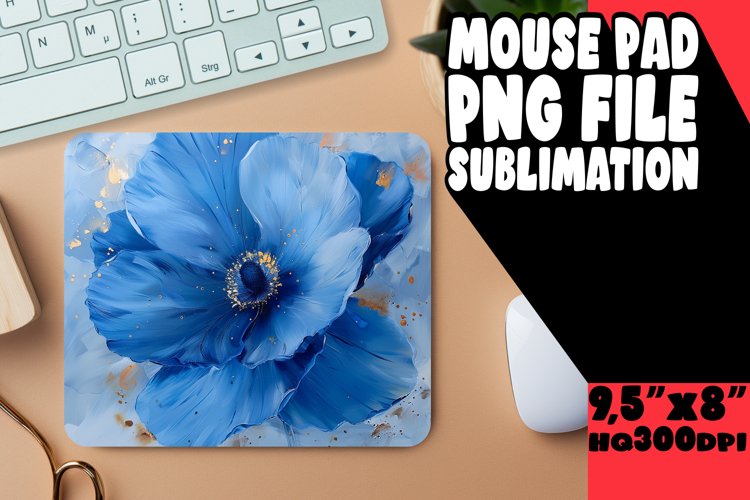 Springtime Bloom: Sublimated Mouse Pad Designs Design PNG