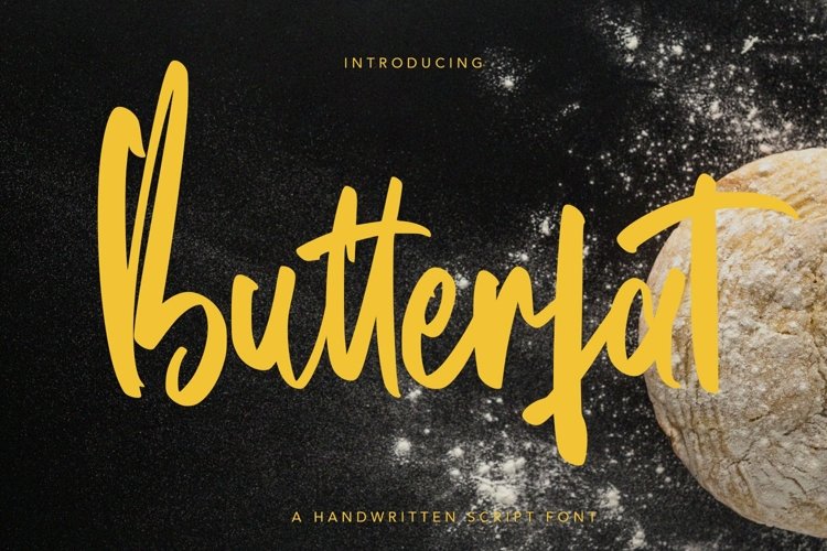 Web Font Butterfat - Handwritten Script Font example image 1