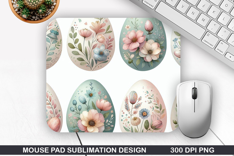 Easter Eggs Mouse Pad Sublimation, Easter Mouse Pad PNG