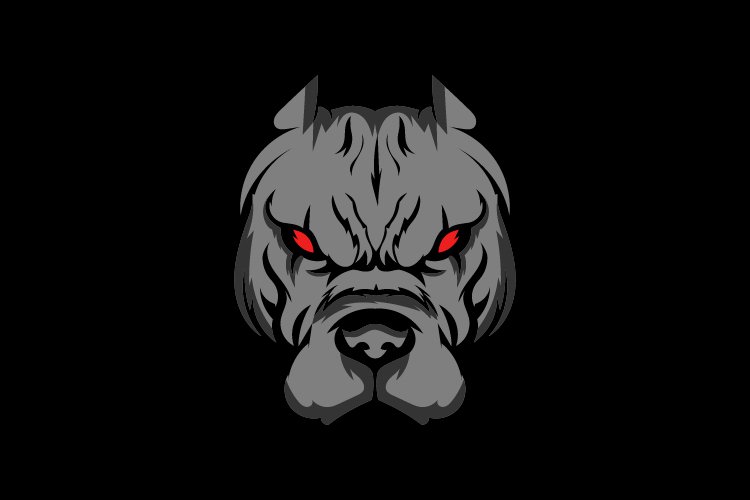 Dog face logo mascot template - Eps 10 example image 1