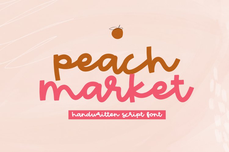 Peach Market - A Handwritten Script Font example image 1
