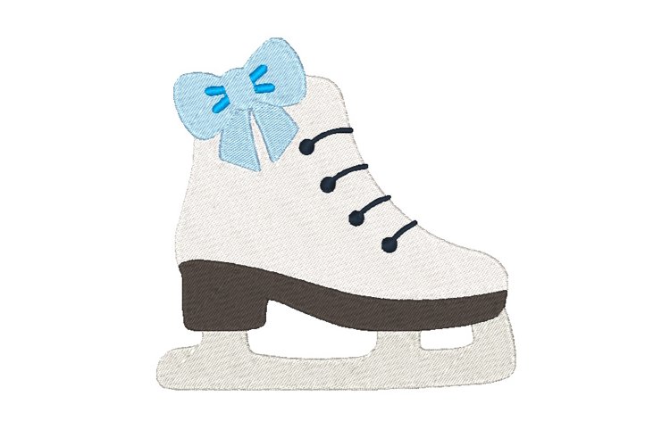 Ice Skate Machine Embroidery Design Figure Skating Sports