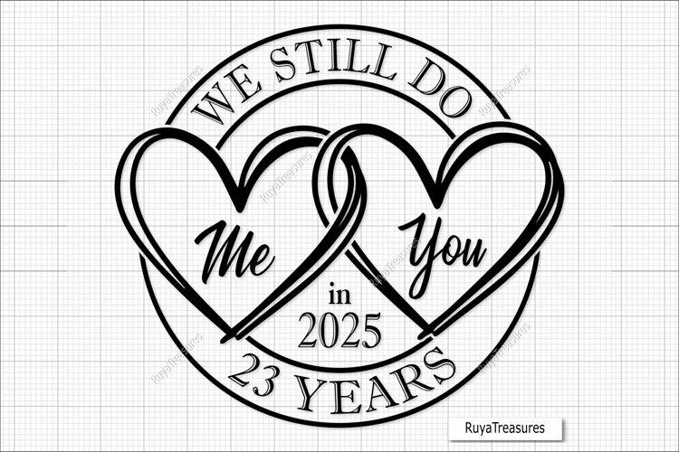 23rd Anniversary Svg