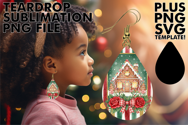 Precious Teardrop Earrings Design, Christmas