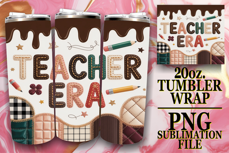 Serene nights 20oz tumbler wrap, Teacher