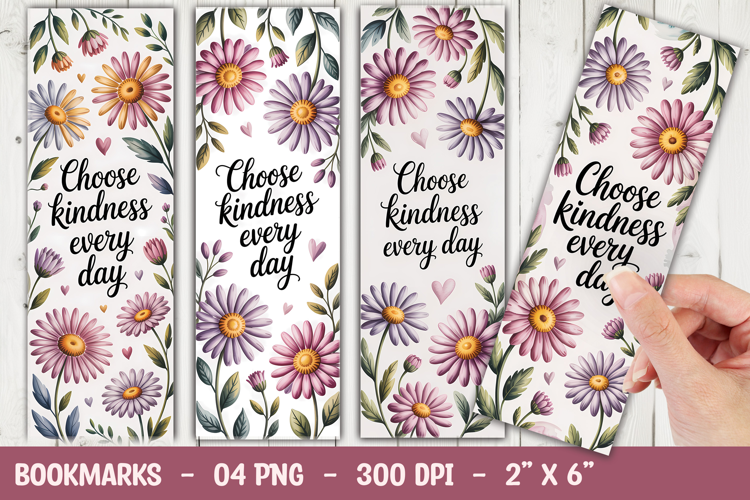 Choose Kindness Bookmark Sublimation