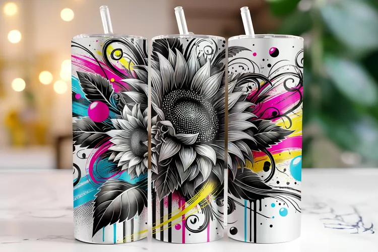 Sunflower Tumbler Wrap | Sublimation