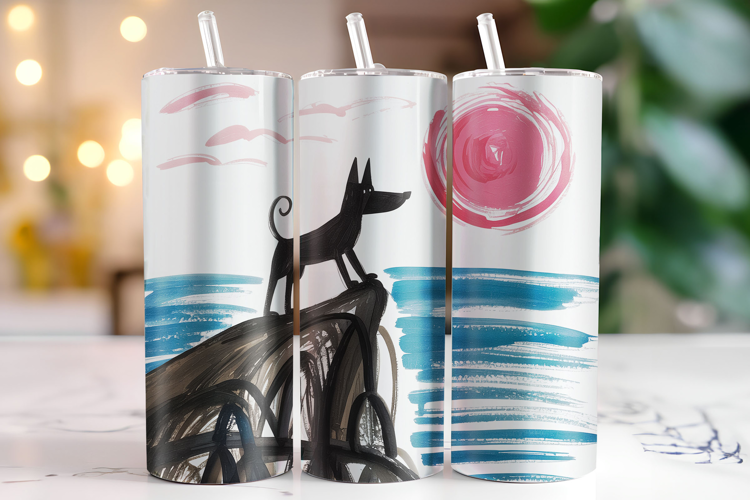 Dog Tumbler Wrap | Sublimation | Tumblers