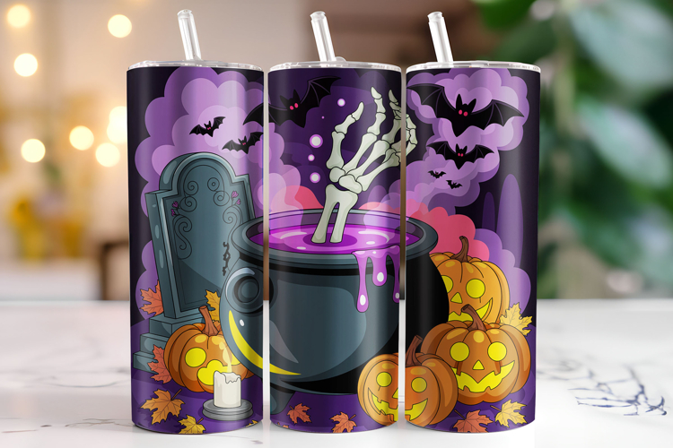 Happy Halloween Tumbler Wrap | Sublimation | Tumblers