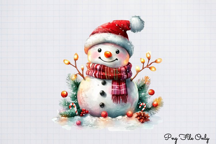 Cute Snowman Clipart Image 22