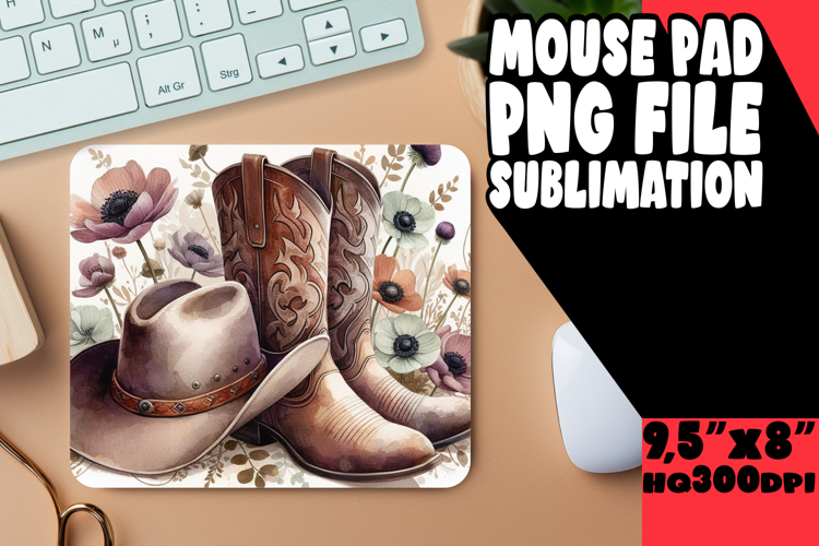 BLISSFUL MOUSE PAD PLAYFUL DESIGN, Western