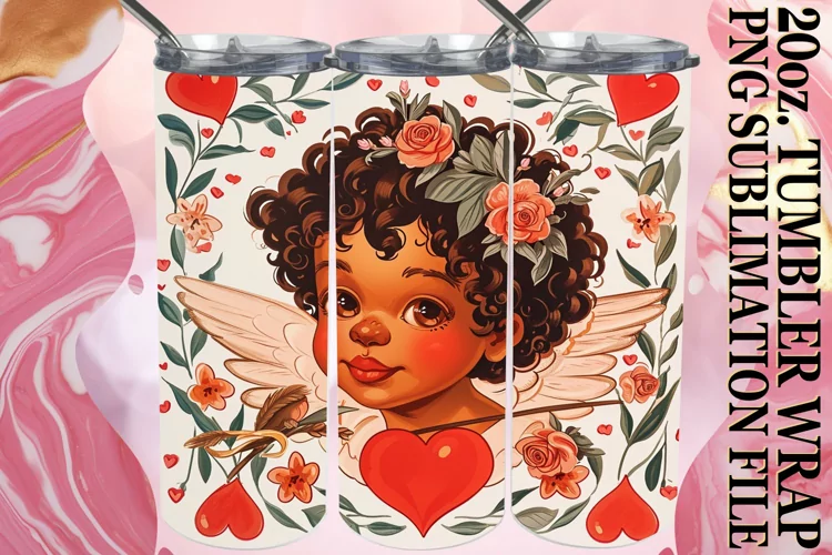 Sublimation Love in Tumbler Art