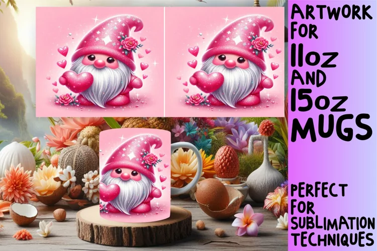 Charming Gnome Theme Mug Decor