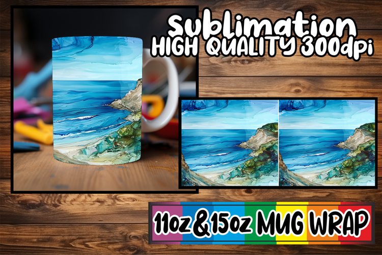 Watercolor Beach Clipart Image 17