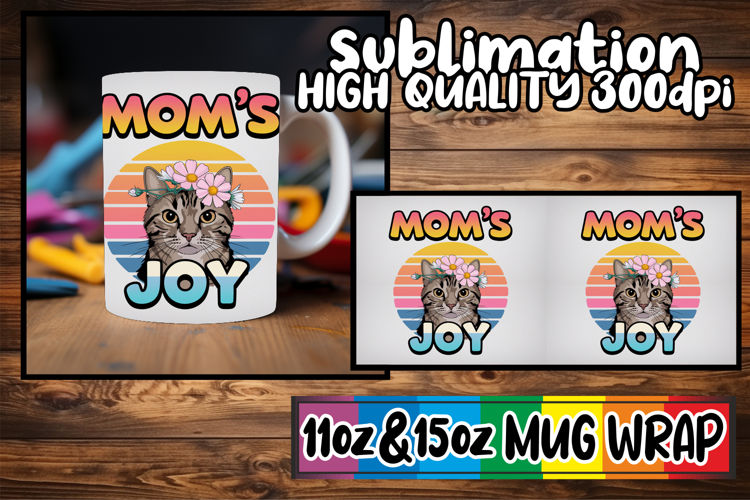 Timeless charm sublimation 11oz 15oz mug wrap, Cat Lover