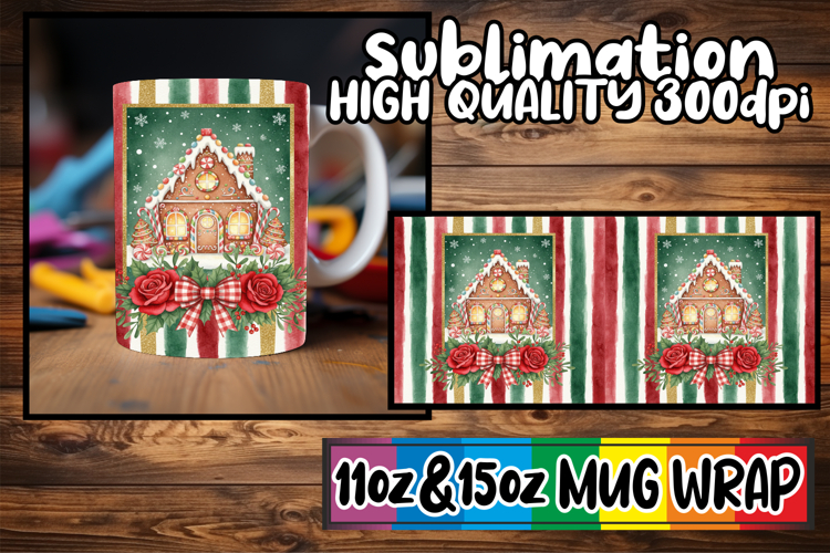 Splendid days sublimation mug wrap, Christmas