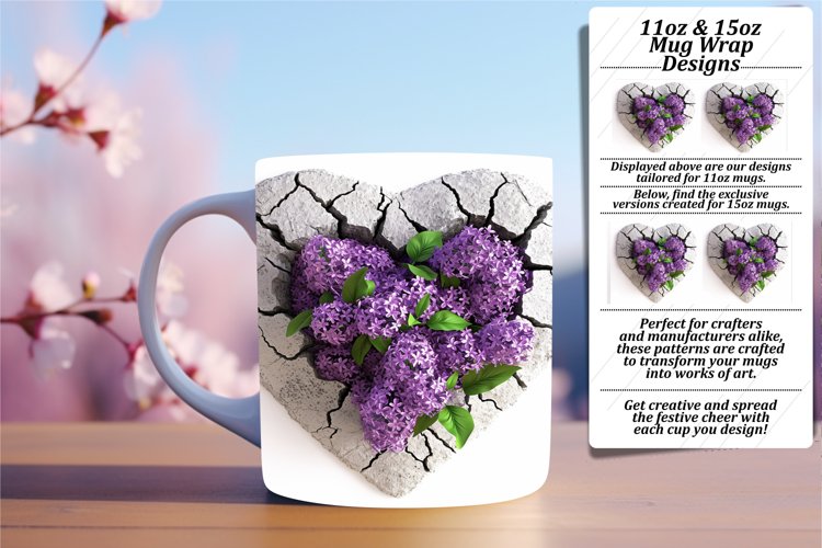 Springtime Devotion: Heart Hole Mug Sublimation