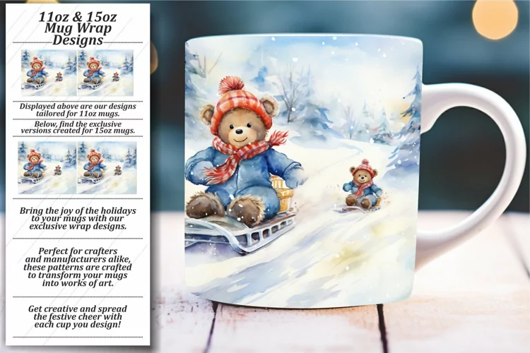 Whimsy in a Mug: Winter Sublimation Wrap