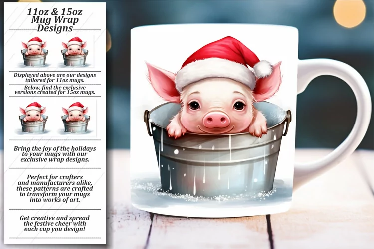 Cozy Christmas Companions: Watercolor Mug Delight