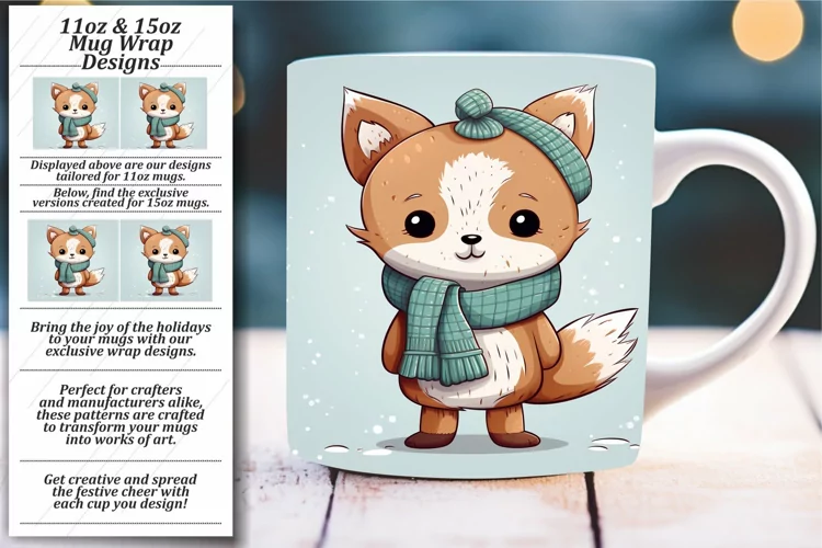 Festive Forest Mug Sublimation Print