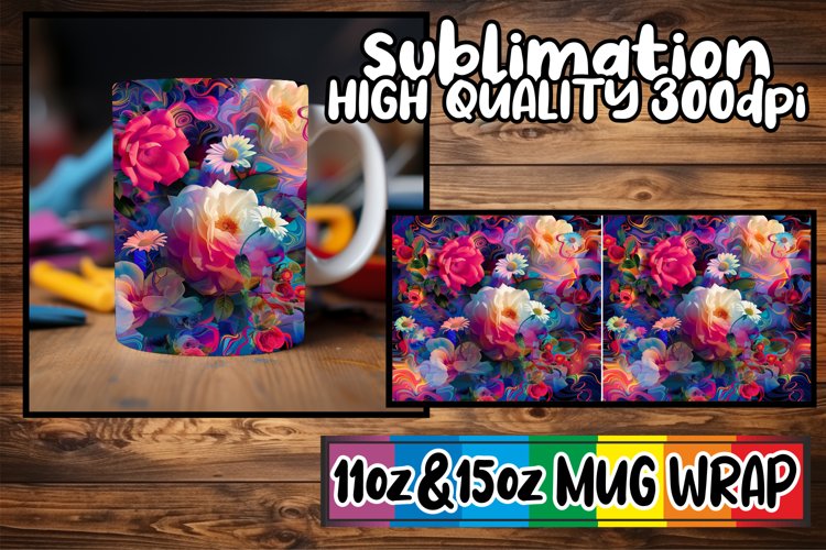 Spring Blossom Wonderland Mug Wrap 11oz/15oz example image 1