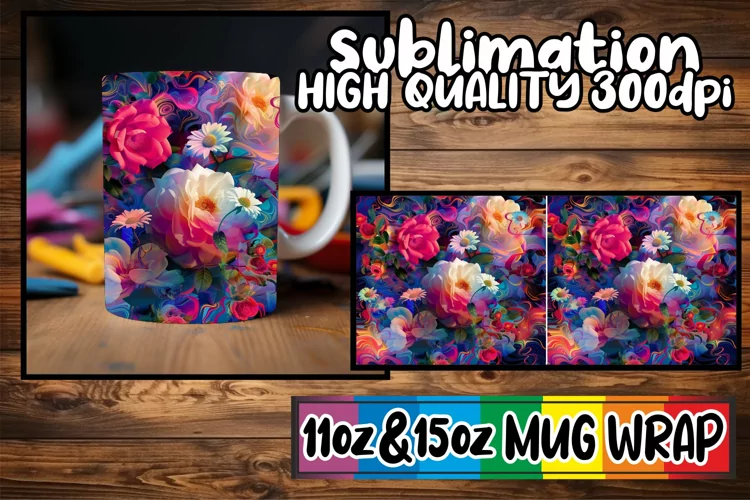 Spring Blossom Wonderland Mug Wrap 11oz/15oz