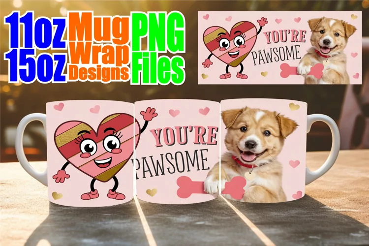 Radiant evenings 11oz 15oz sublimation wrap, Valentines