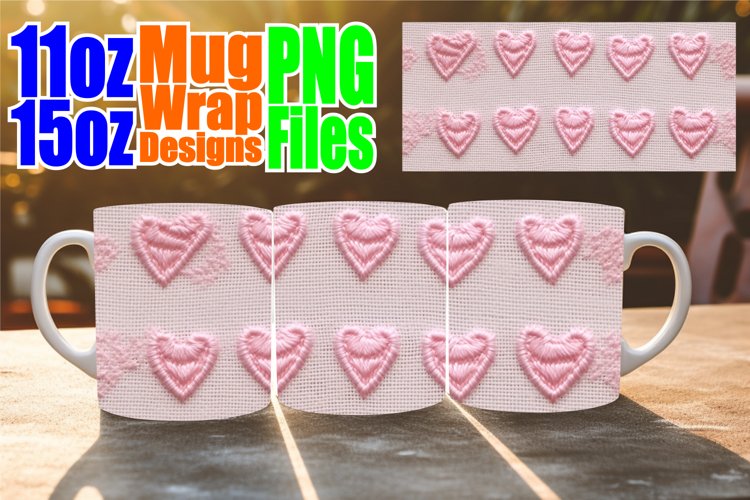 Loves Crochet 3D Heart Sublimation Mug Design