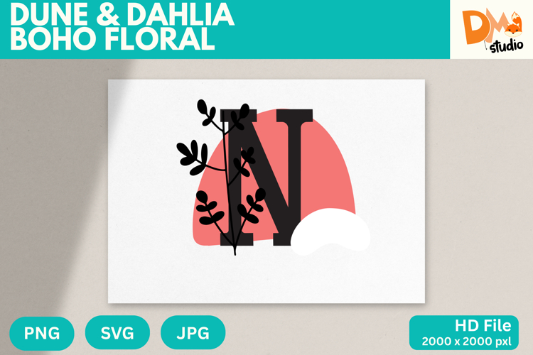 Boho Flower SVGs Image 9