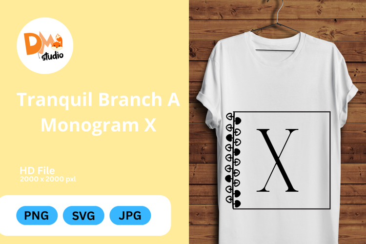 Tranquil Branch Monogram Icon