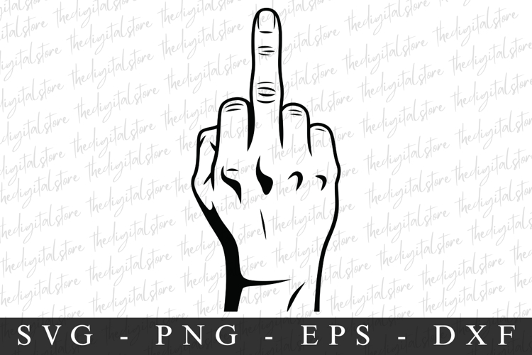 Middle Finger Svg Image 2