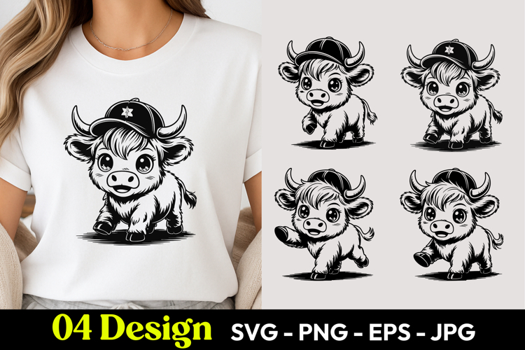 Cute Cartoon Cow Image 5